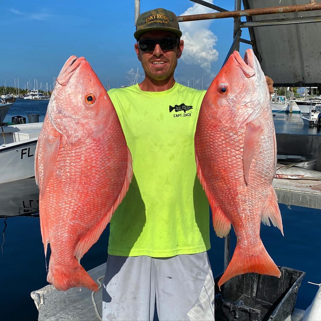 Catching Snapper on a Fun Reef Fishing Charter Around Key West